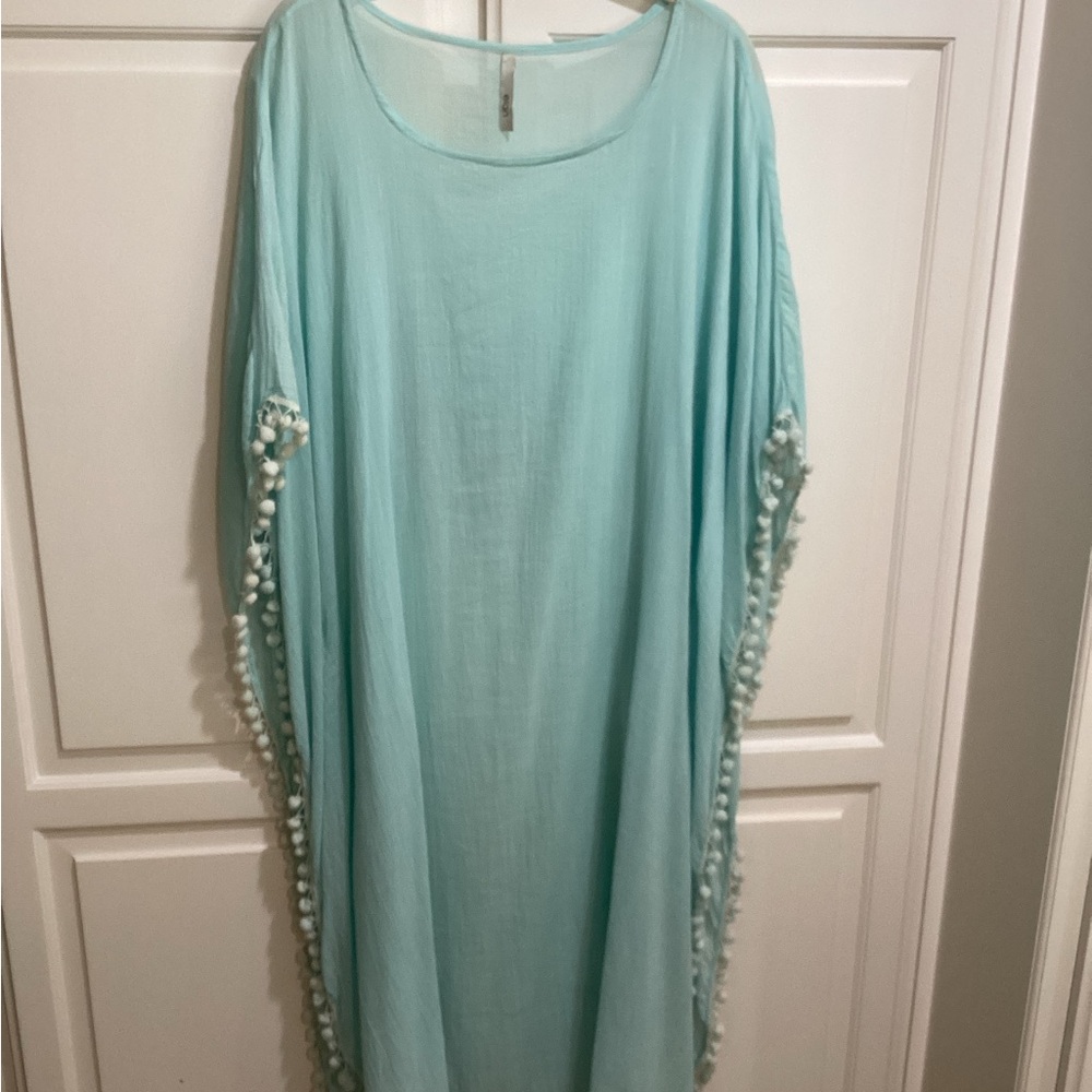 Elan Light Turquoise Swim Coverup